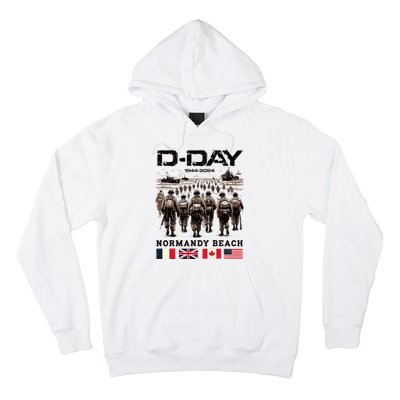 Dday 80th Anniversary Normandy Beach Landing History 1944 Hoodie