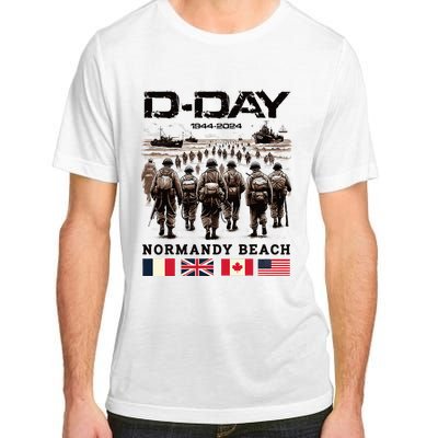 Dday 80th Anniversary Normandy Beach Landing History 1944 Adult ChromaSoft Performance T-Shirt