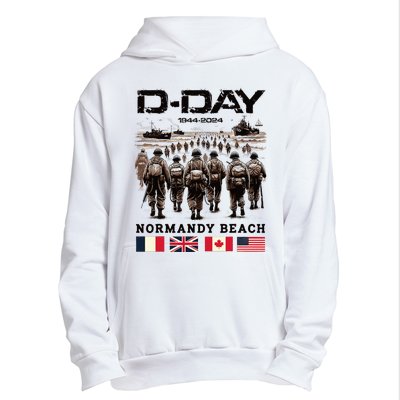 Dday 80th Anniversary Normandy Beach Landing History 1944 Urban Pullover Hoodie