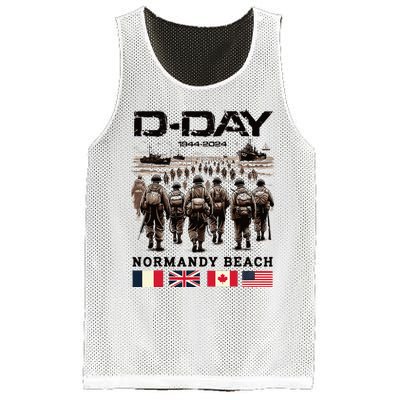 Dday 80th Anniversary Normandy Beach Landing History 1944 Mesh Reversible Basketball Jersey Tank