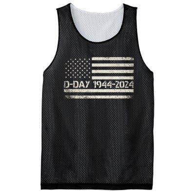 Dday 80th Anniversary 19442024 Normandy Us Flag D Day Mesh Reversible Basketball Jersey Tank