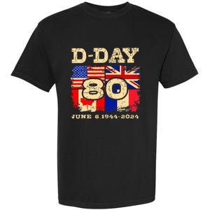 Dday 80th Anniversary Normandy Honoring Those Who Gave All Garment-Dyed Heavyweight T-Shirt