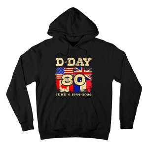 Dday 80th Anniversary Normandy Honoring Those Who Gave All Hoodie