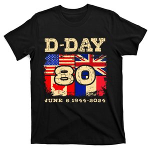 Dday 80th Anniversary Normandy Honoring Those Who Gave All T-Shirt