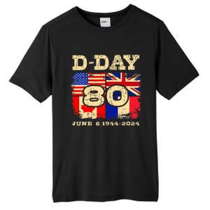 Dday 80th Anniversary Normandy Honoring Those Who Gave All Tall Fusion ChromaSoft Performance T-Shirt