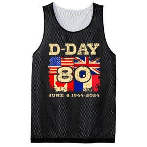 Dday 80th Anniversary Normandy Honoring Those Who Gave All Mesh Reversible Basketball Jersey Tank