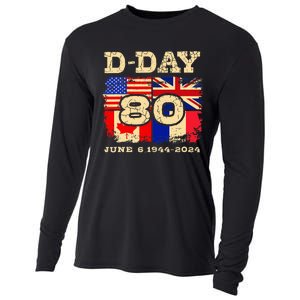 Dday 80th Anniversary Normandy Honoring Those Who Gave All Cooling Performance Long Sleeve Crew