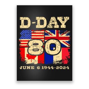 Dday 80th Anniversary Normandy Honoring Those Who Gave All Poster