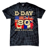 Dday 80th Anniversary Normandy Honoring Those Who Gave All Tie-Dye T-Shirt