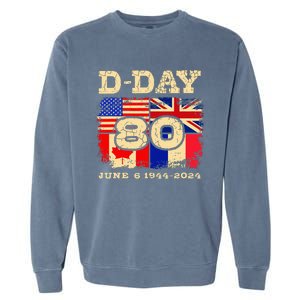 Dday 80th Anniversary Normandy Honoring Those Who Gave All Garment-Dyed Sweatshirt