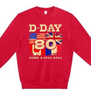 Dday 80th Anniversary Normandy Honoring Those Who Gave All Premium Crewneck Sweatshirt