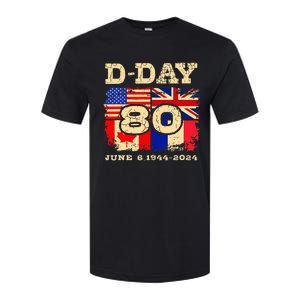 Dday 80th Anniversary Normandy Honoring Those Who Gave All Softstyle CVC T-Shirt