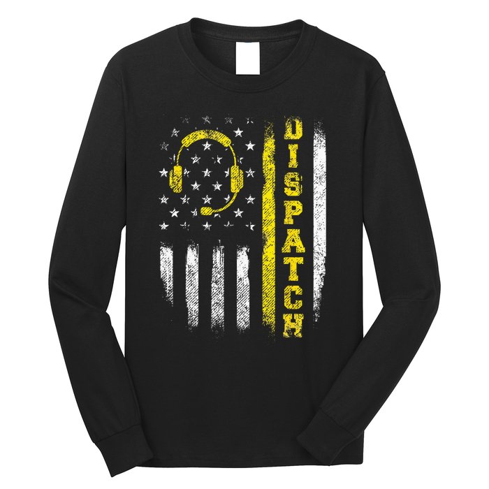 Dispatch 911 Dispatcher First Responder Emergency Call USA Long Sleeve Shirt