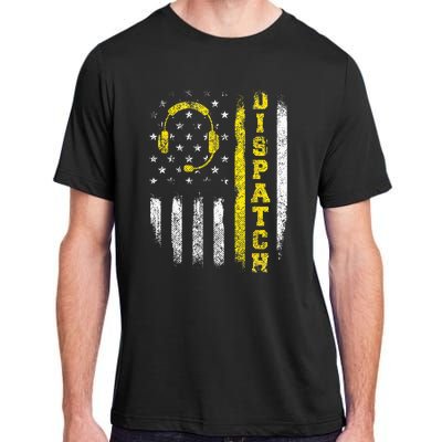 Dispatch 911 Dispatcher First Responder Emergency Call USA Adult ChromaSoft Performance T-Shirt