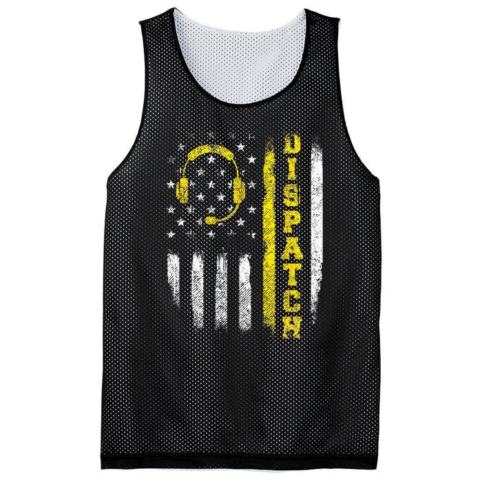 Dispatch 911 Dispatcher First Responder Emergency Call USA Mesh Reversible Basketball Jersey Tank