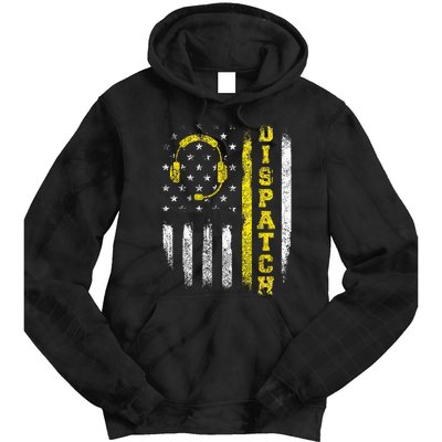 Dispatch 911 Dispatcher First Responder Emergency Call USA Tie Dye Hoodie