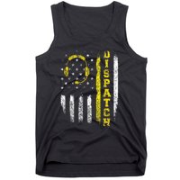 Dispatch 911 Dispatcher First Responder Emergency Call USA Tank Top