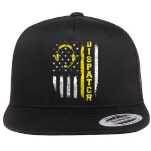 Dispatch 911 Dispatcher First Responder Emergency Call USA Flat Bill Trucker Hat