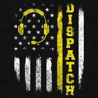 Dispatch 911 Dispatcher First Responder Emergency Call USA Ladies PosiCharge Tri-Blend Wicking Tank