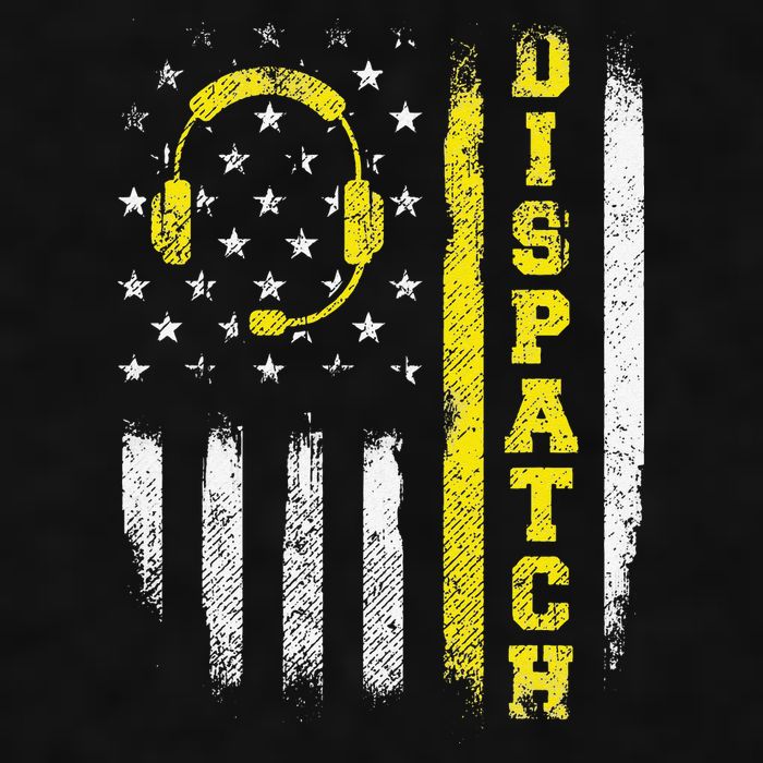 Dispatch 911 Dispatcher First Responder Emergency Call USA Ladies PosiCharge Tri-Blend Wicking Tank