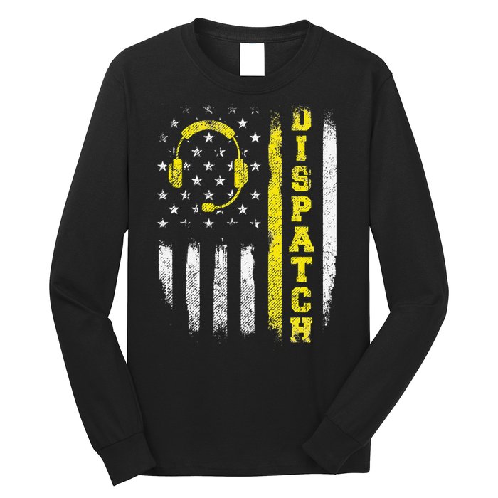 Dispatch 911 Dispatcher First Responder Emergency Call USA Long Sleeve Shirt