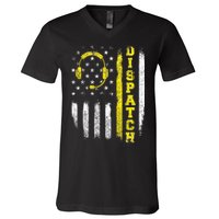 Dispatch 911 Dispatcher First Responder Emergency Call USA V-Neck T-Shirt