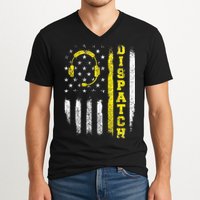 Dispatch 911 Dispatcher First Responder Emergency Call USA V-Neck T-Shirt