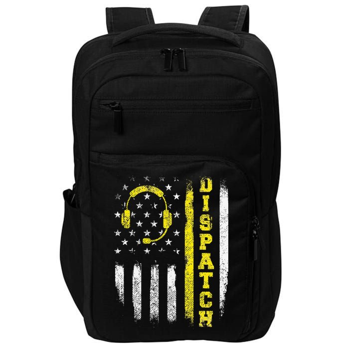 Dispatch 911 Dispatcher First Responder Emergency Call USA Impact Tech Backpack