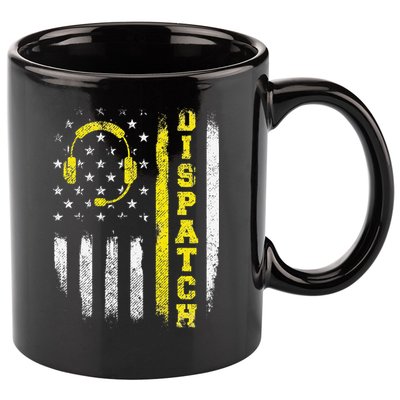 Dispatch 911 Dispatcher First Responder Emergency Call USA 11oz C Handle Ceramic Mug