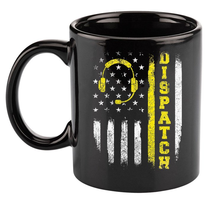 Dispatch 911 Dispatcher First Responder Emergency Call USA 11oz C Handle Ceramic Mug