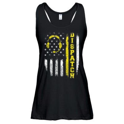 Dispatch 911 Dispatcher First Responder Emergency Call USA Ladies Essential Flowy Tank