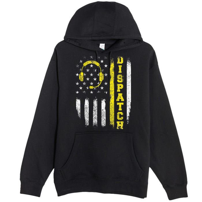 Dispatch 911 Dispatcher First Responder Emergency Call USA Premium Pullover Hoodie