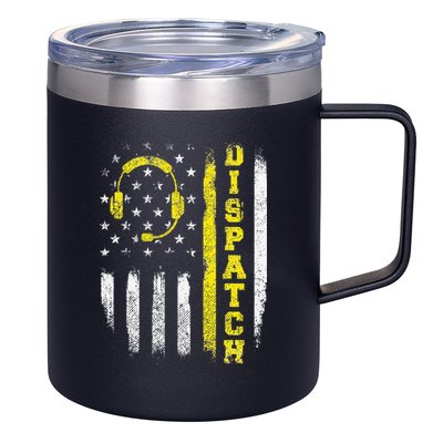 Dispatch 911 Dispatcher First Responder Emergency Call USA 12oz Stainless Steel Coffee Mug