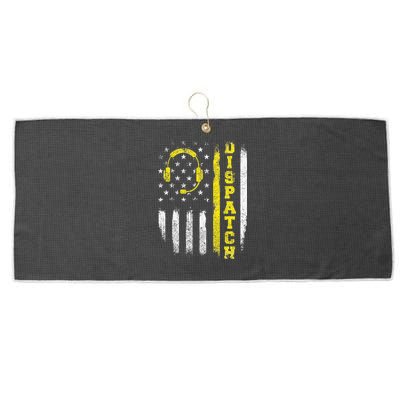Dispatch 911 Dispatcher First Responder Emergency Call USA Large Microfiber Waffle Golf Towel