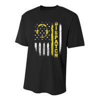 Dispatch 911 Dispatcher First Responder Emergency Call USA Youth Performance Sprint T-Shirt