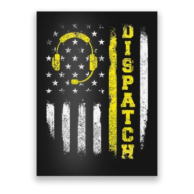 Dispatch 911 Dispatcher First Responder Emergency Call USA Poster
