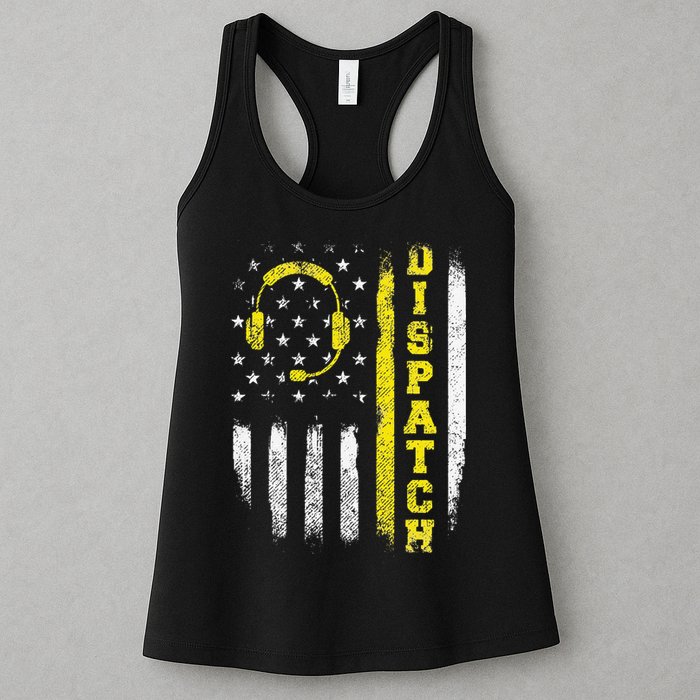 Dispatch 911 Dispatcher First Responder Emergency Call USA Womens Tank Top