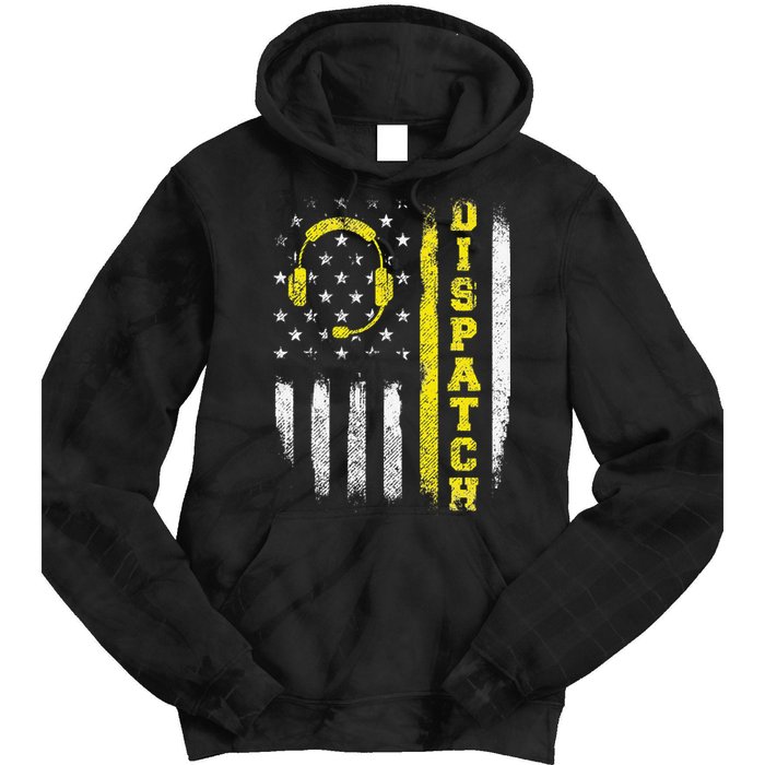Dispatch 911 Dispatcher First Responder Emergency Call USA Tie Dye Hoodie