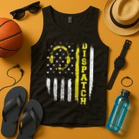 Dispatch 911 Dispatcher First Responder Emergency Call USA Tank Top