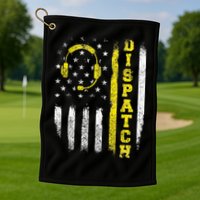 Dispatch 911 Dispatcher First Responder Emergency Call USA Golf Towel