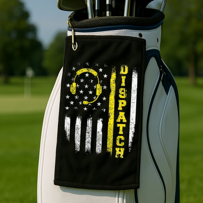 Dispatch 911 Dispatcher First Responder Emergency Call USA Golf Towel
