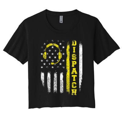 Dispatch 911 Dispatcher First Responder Emergency Call USA Crop Top