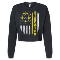 Dispatch 911 Dispatcher First Responder Emergency Call USA Cropped Pullover Crew