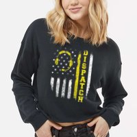 Dispatch 911 Dispatcher First Responder Emergency Call USA Cropped Pullover Crew