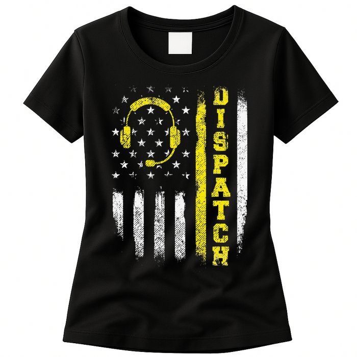 Dispatch 911 Dispatcher First Responder Emergency Call USA Womens T-Shirt