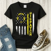 Dispatch 911 Dispatcher First Responder Emergency Call USA Womens T-Shirt
