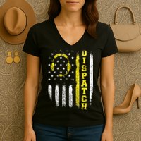 Dispatch 911 Dispatcher First Responder Emergency Call USA Women's V-Neck T-Shirt