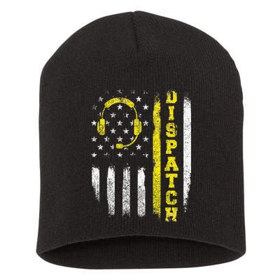 Dispatch 911 Dispatcher First Responder Emergency Call USA Short Acrylic Beanie