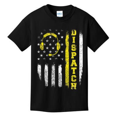 Dispatch 911 Dispatcher First Responder Emergency Call USA Kids T-Shirt
