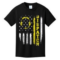 Dispatch 911 Dispatcher First Responder Emergency Call USA Kids T-Shirt